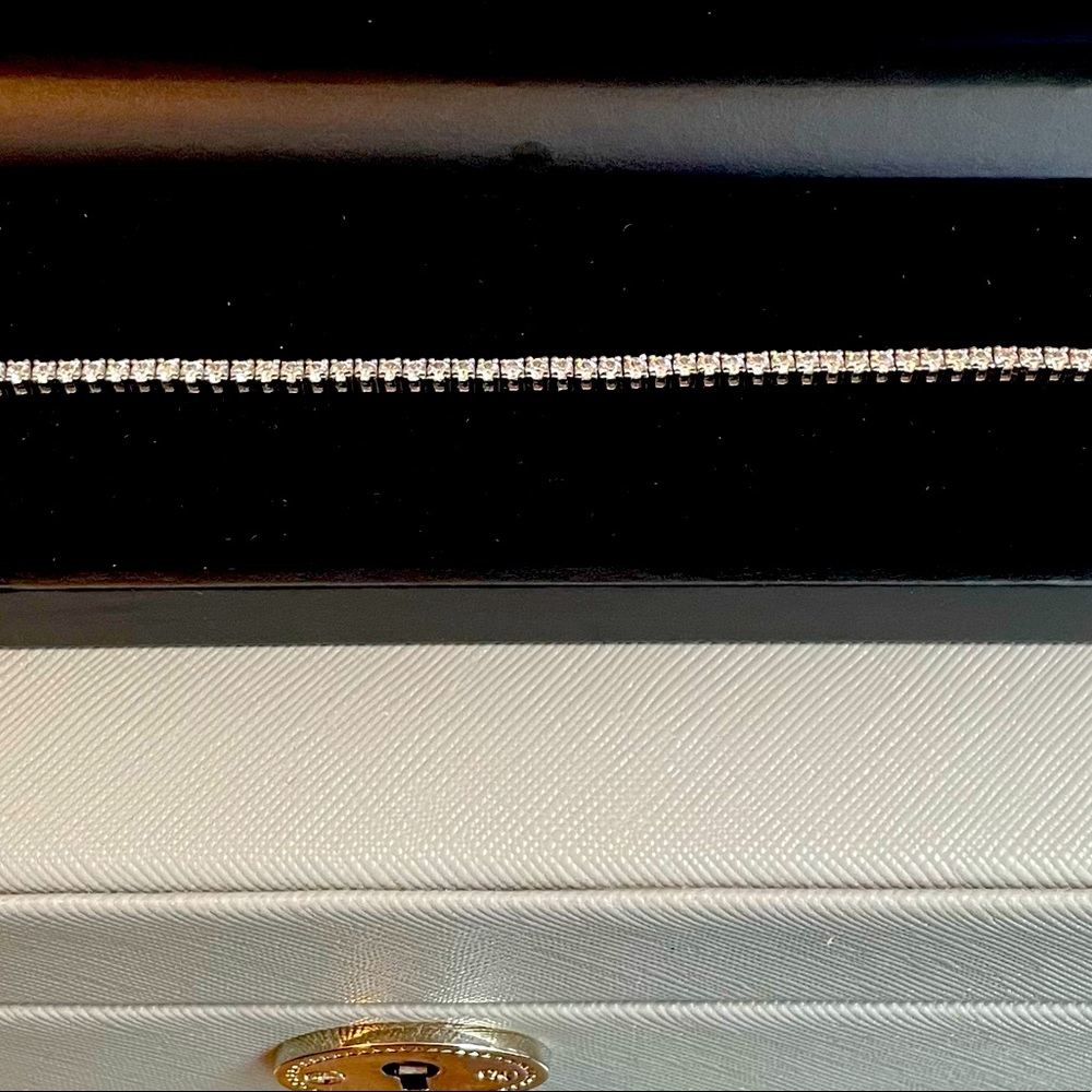 Moissanite tennis bracelet
